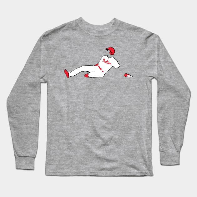 Philly Slide Long Sleeve T-Shirt by Wondrous Elephant